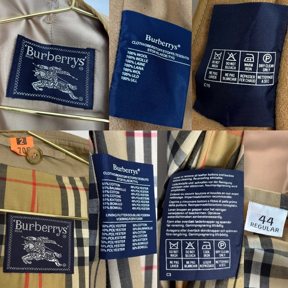 Vintage Burberry Trench Coat Camel Detachable Wool Lining & Collar Women’s L/XL - Picture 12 of 16